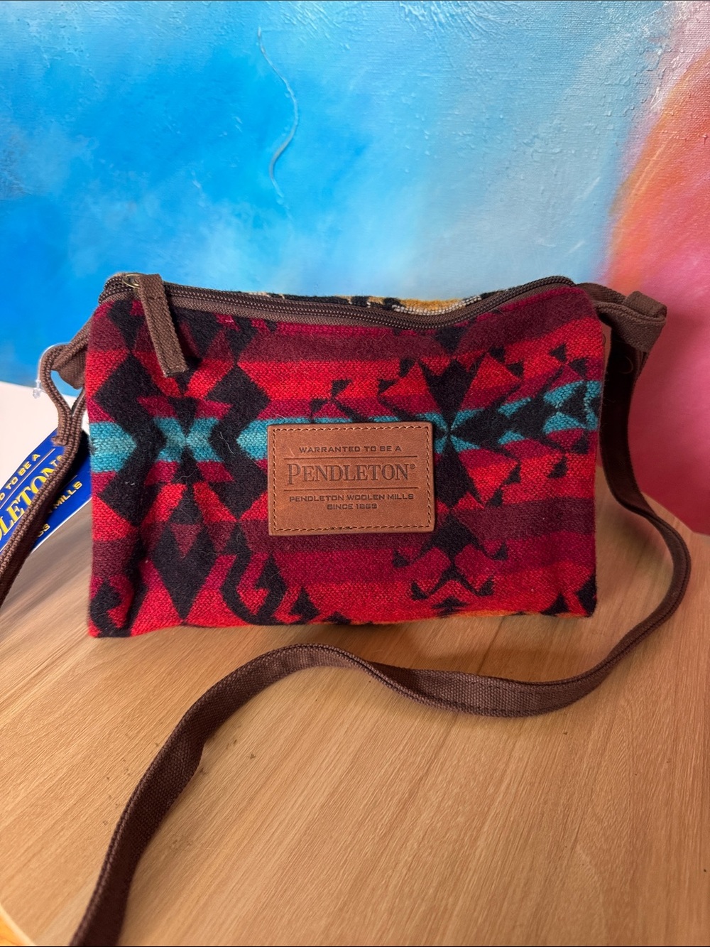 PENDLETON WOOLEN MILLS Wool Crossbody Bag Southwest Print NWT-MSRP $58